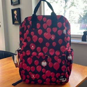 NWT Loungefly “IT” I Love Derry backpack red balloons Pennywise